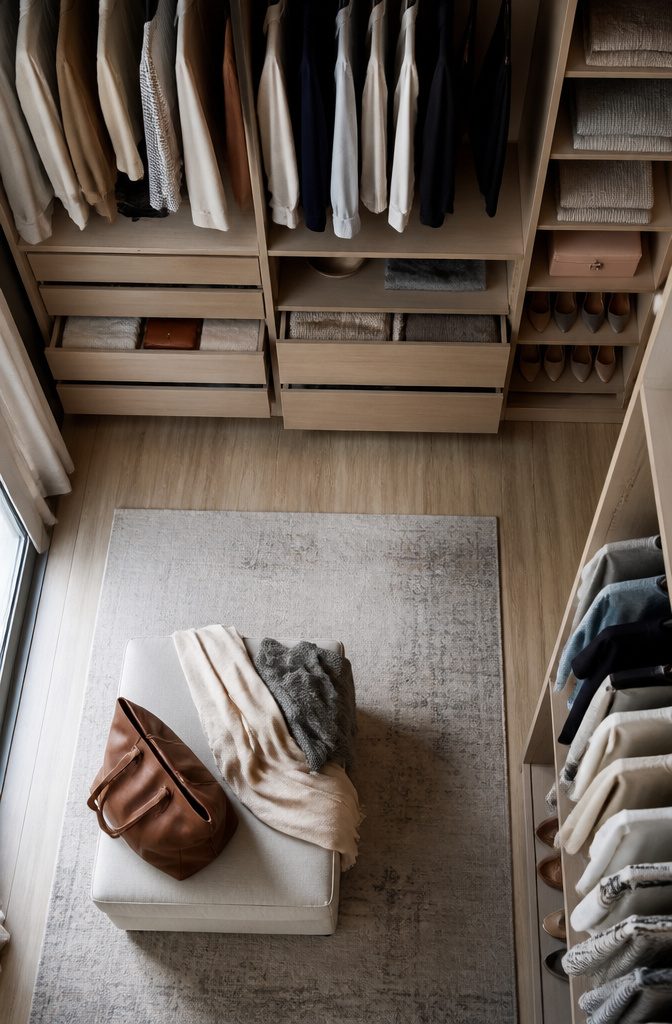 18 Built-In Wardrobe Ideas for Bedrooms and Closets (2026) 18 Dividers inside drawers of a built-in wardrobe.