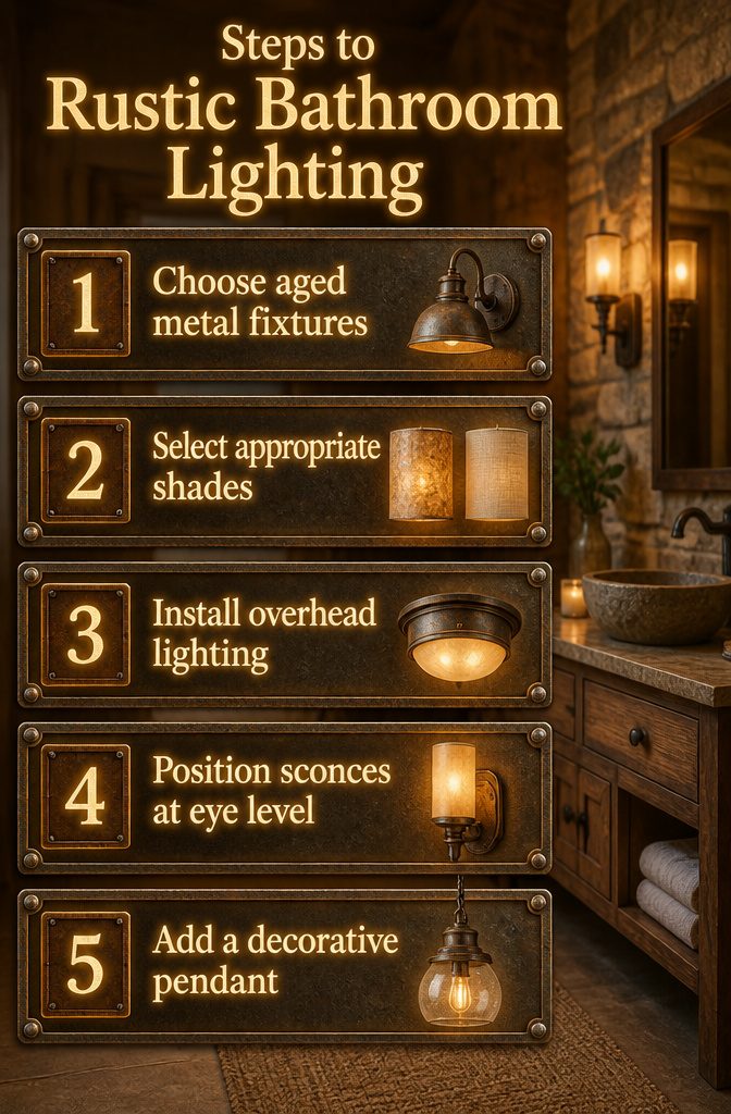 Lighting in Rustic Bathrooms