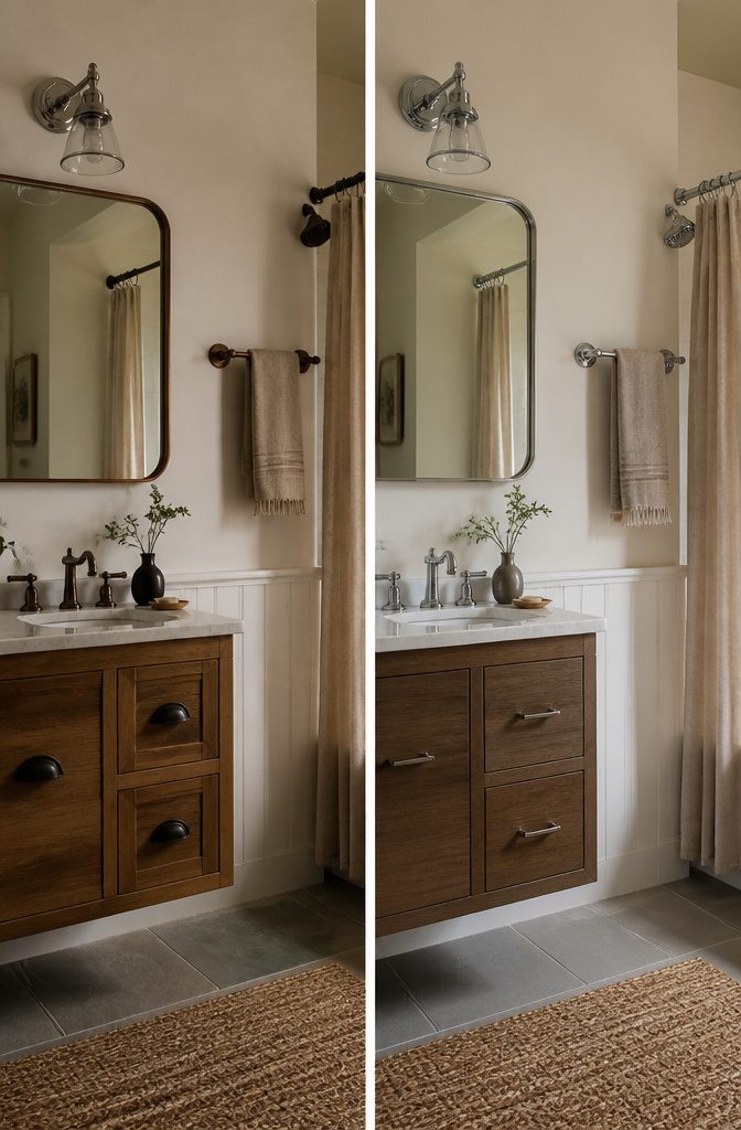 Mixed Metal Fixtures