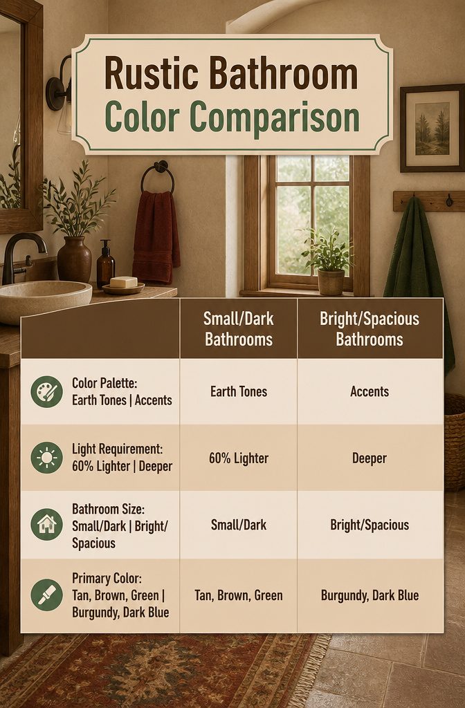 Rustic Bathroom Colors