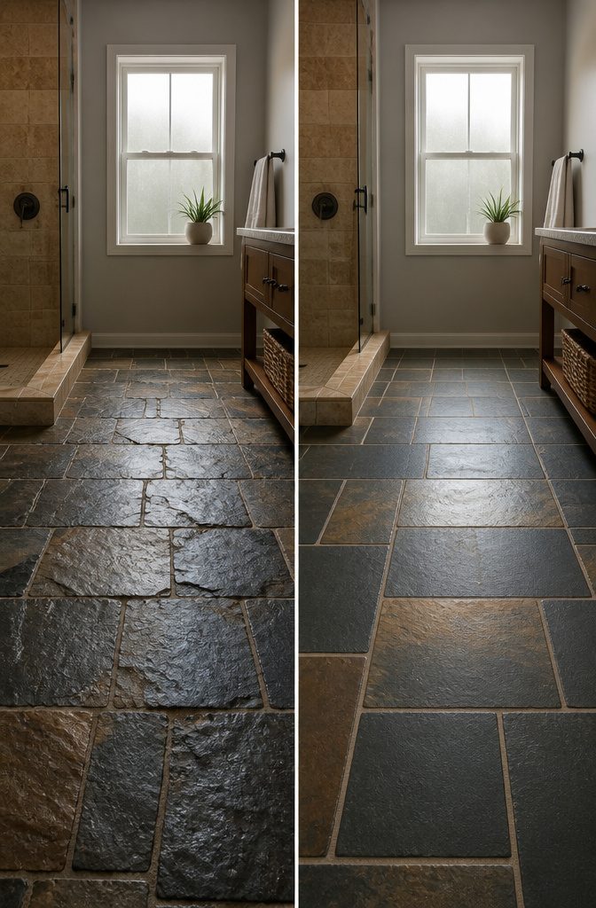 Slate and Travertine Tiles