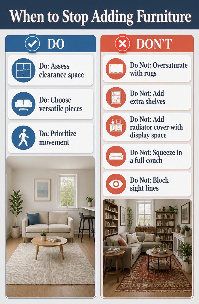 A studio apartment with minimal furniture for easy movement.