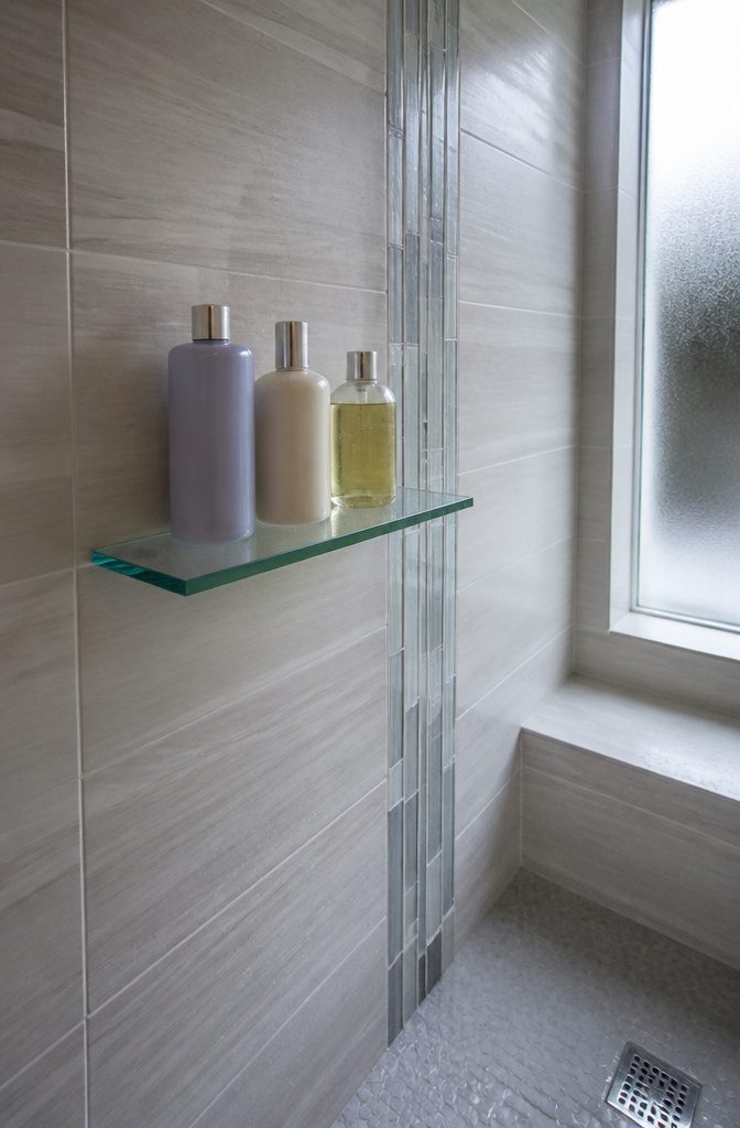 Glass Shower Shelf