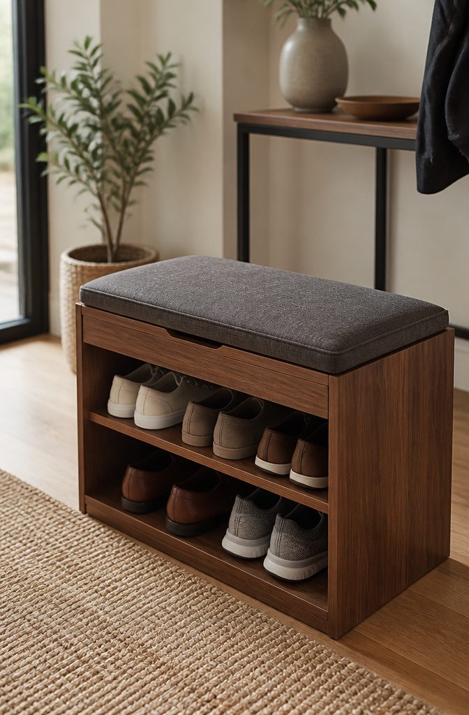 Shoe Storage Booster Stool