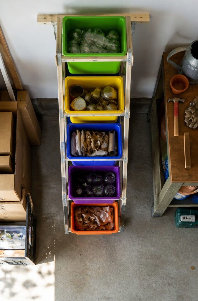 Stacked Recycling Tower