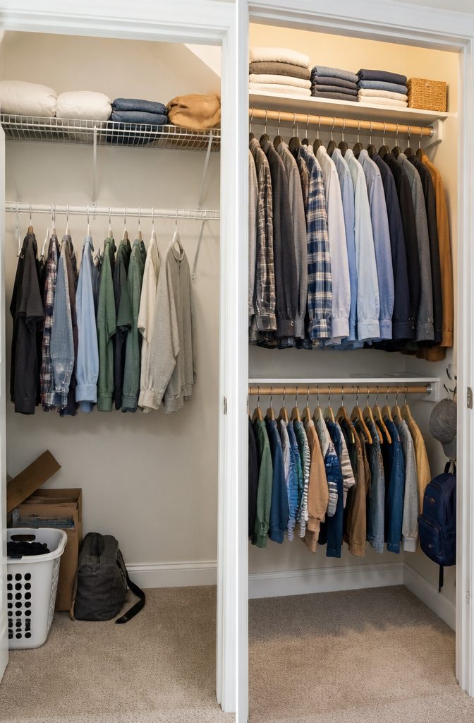 Two-Story Closet Rod